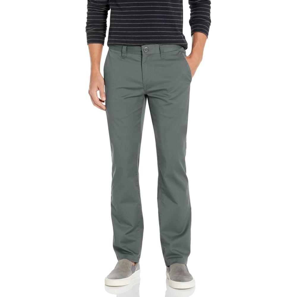 imageVolcom Mens Frickin Modern Fit Stretch Chino PantDark Slate