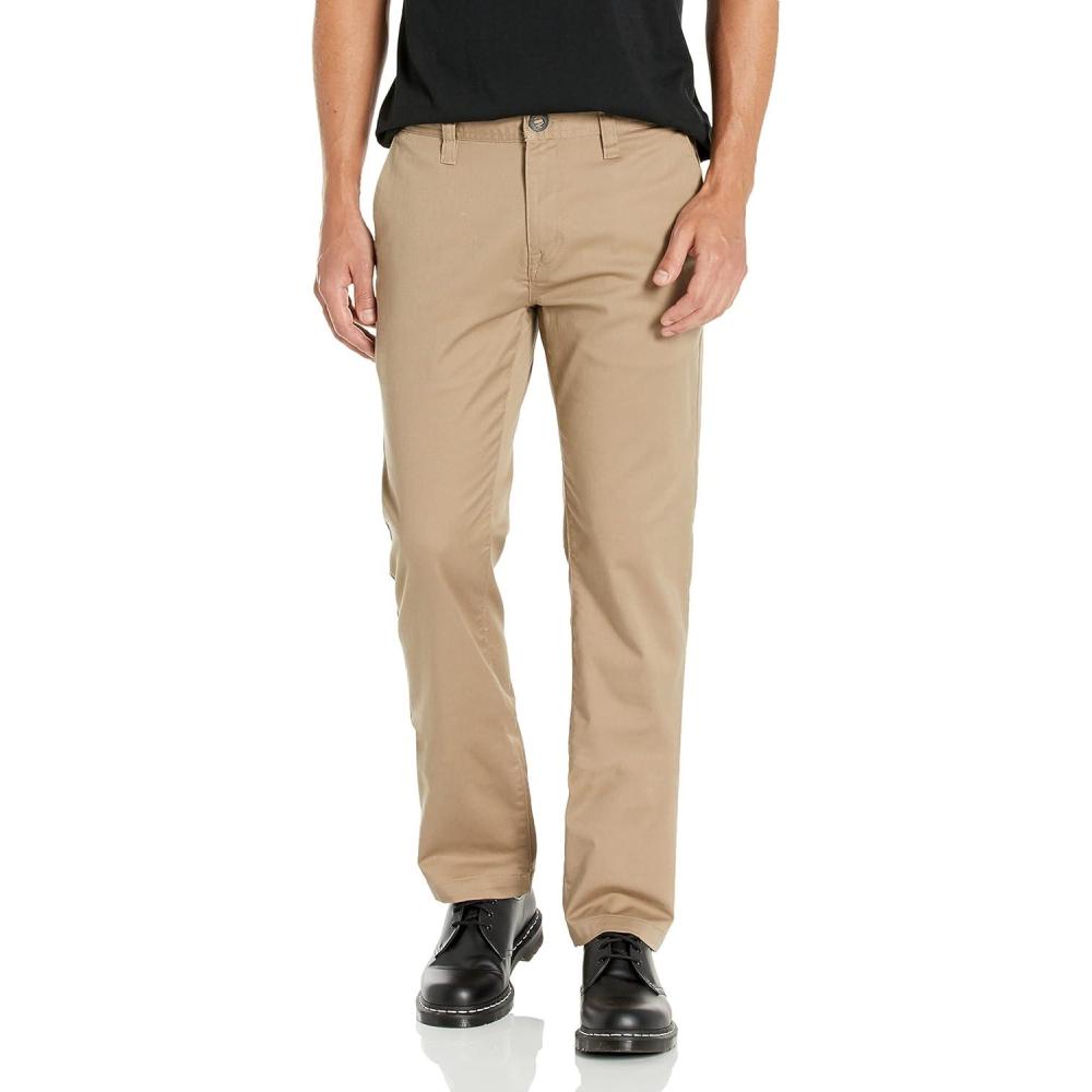 imageVolcom Mens Frickin Modern Fit Stretch Chino PantKhaki 1