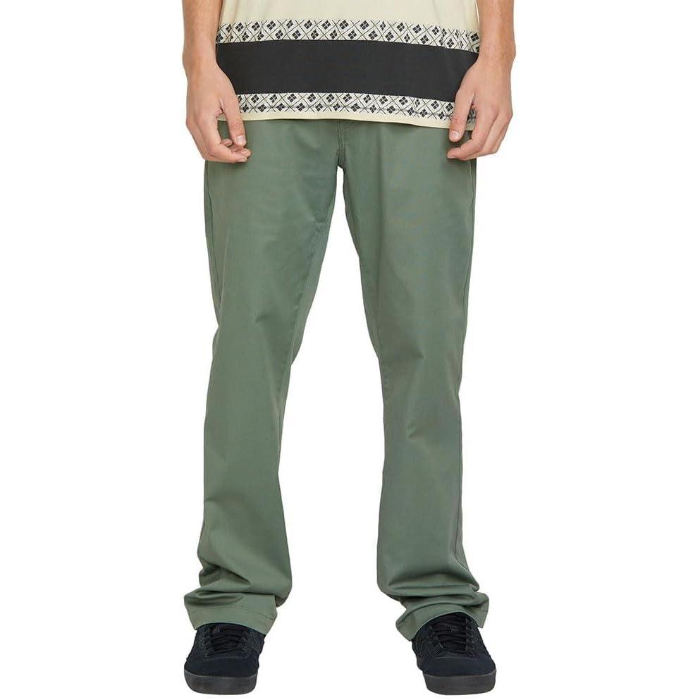 imageVolcom Mens Frickin Modern Fit Stretch Chino PantLight Olive