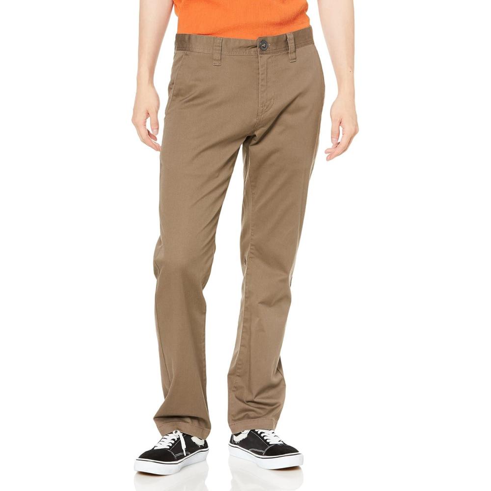 imageVolcom Mens Frickin Modern Fit Stretch Chino PantMushroom