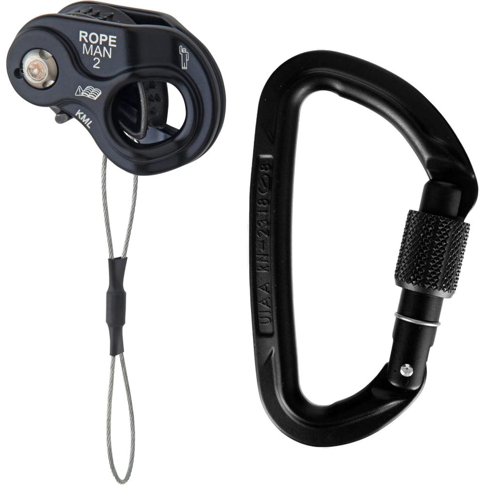 imageWild Country Ropeman 2 Ascender  Lightweight Rope Clamp for Climbing Hunting Tree Climbing ampamp RiggingBlack  Session Locking Carabiner