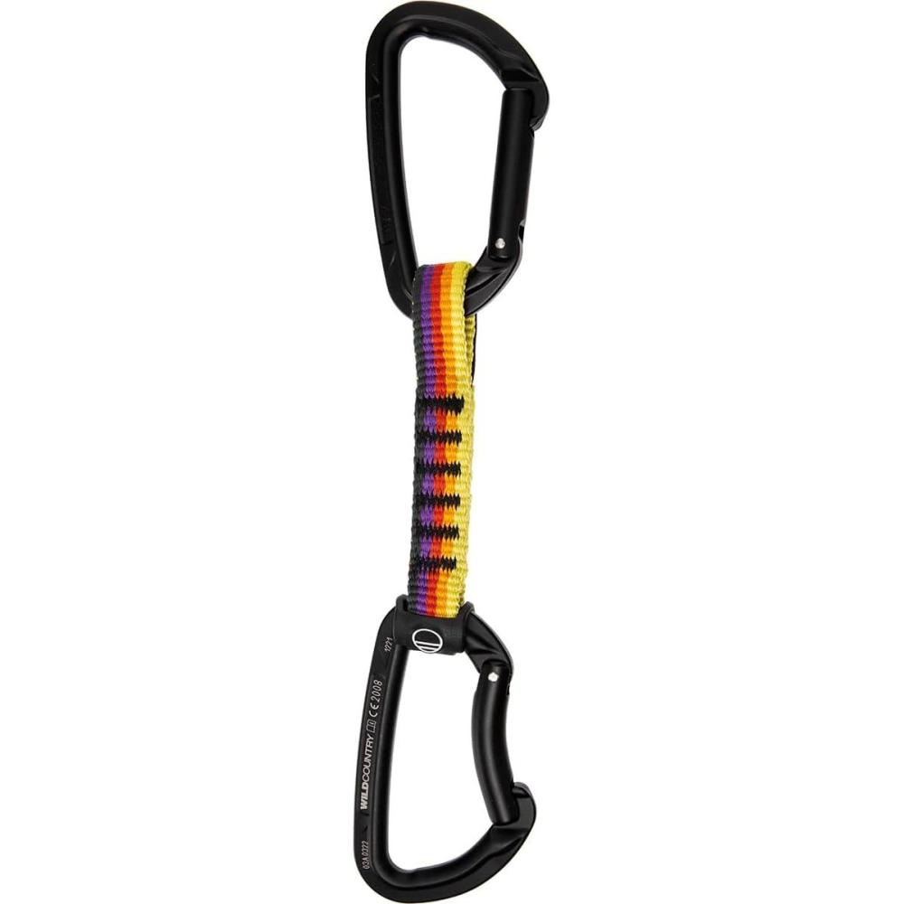 imageWild Country Session Rock Climbing Quickdraw Durable Quickdraw with Lightweight Aluminum Carabiners12 cm