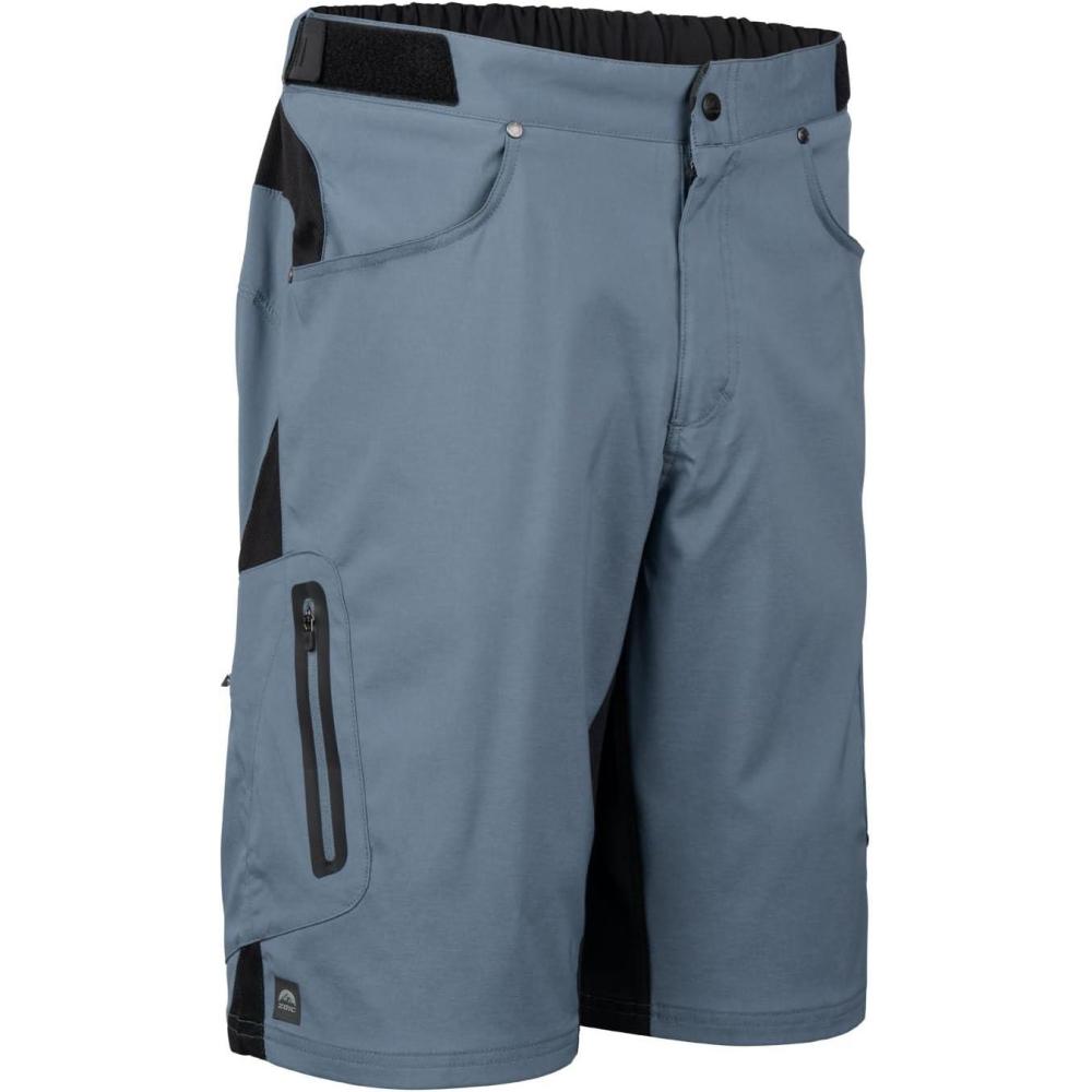 imageZOIC Ether Short 9quot Inseam 7quot Essential Liner Mens Mountain Bike Cycling ShortsBlue Haze