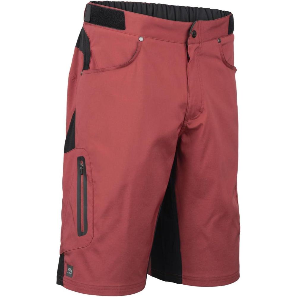 imageZOIC Ether Short 9quot Inseam 7quot Essential Liner Mens Mountain Bike Cycling ShortsClay