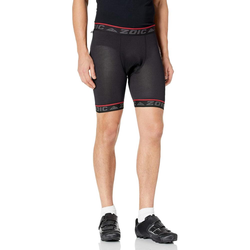 imageZOIC Ether Short  9quot Inseam  7quot Essential Liner Mens Mountain Bike Cycling ShortsShadow
