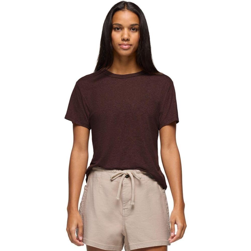 imageprAna Womens Cozy Up Ss CrewMocha