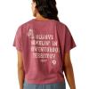 ARIAT Womens Always Ramblin’ T-Shirt(Dry Rose)