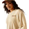 ARIAT Womens Canvas Oversized T-Shirt(Summer Sand)