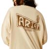 ARIAT Womens Canvas Oversized T-Shirt(Summer Sand)