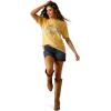 ARIAT Women’s Darlin Rose T-Shirt(Rattan)