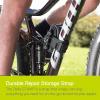 Bike Frame Carrier Strap MTB with Tire Plugger Kit, Stwap by Delta Cycle, Mountain Bike Strap with Integrated Storage Loops for CO2 Inflator, Tubes, Bike Tool Kit and More(Storage Repair Strap  Black)