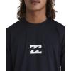 Billabong Men’s All Day Wave Loose Fit Long Sleeve Rashguard 50+ Uv Protection(Black)
