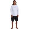 Billabong Men’s All Day Wave Loose Fit Long Sleeve Rashguard 50+ Uv Protection(White)