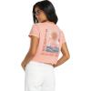 Billabong Women’s Logo Crop Short Sleeve Tee(Faded Rose)