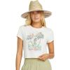 Billabong Women’s Logo Crop Short Sleeve Tee(Whitecap)