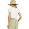 Billabong Women’s Logo Crop Short Sleeve Tee(Whitecap)