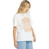 Billabong Women’s Logo Relaxed Fit Short Sleeve Tee(Salt Crystal)
