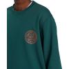 Billabong mens Short Sands Crew Fleece Sweatshirt(Deep Teal)