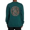 Billabong mens Short Sands Crew Fleece Sweatshirt(Deep Teal)
