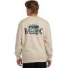 Billabong mens Short Sands Crew Fleece Sweatshirt(Oatmeal Heather)