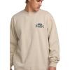 Billabong mens Short Sands Crew Fleece Sweatshirt(Oatmeal Heather)