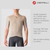 CASTELLI Men’s Espresso Jersey, Quarter Length Sleeve with Breathable Stretch Fabric for Gravel, Cycling & Road Biking(Clay/Black)