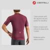 CASTELLI Men’s Espresso Jersey, Quarter Length Sleeve with Breathable Stretch Fabric for Gravel, Cycling & Road Biking(Deep Bordeaux/Silver Moon)
