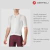 CASTELLI Men’s Espresso Jersey, Quarter Length Sleeve with Breathable Stretch Fabric for Gravel, Cycling & Road Biking(Ivory/Dark Gray)
