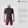 CASTELLI Men’s Espresso Jersey, Quarter Length Sleeve with Breathable Stretch Fabric for Gravel, Cycling & Road Biking(Light Black/Dark Gray)