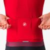 CASTELLI Men’s Espresso Jersey, Quarter Length Sleeve with Breathable Stretch Fabric for Gravel, Cycling & Road Biking(Rich Red/Deep Bordeaux)