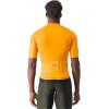 CASTELLI Men’s Espresso Jersey, Quarter Length Sleeve with Breathable Stretch Fabric for Gravel, Cycling & Road Biking(Vivid Orange/Dark Gray)