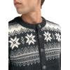 Dale of Norway Veafjord Masculine Cardigan – Men Cardigan Sweater – Regular-Fit(Dark Charcoal Smoke Cream)
