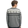 Dale of Norway Veafjord Masculine Cardigan – Men Cardigan Sweater – Regular-Fit(Smoke Dark Charcoal Cream)