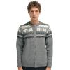 Dale of Norway Veafjord Masculine Cardigan – Men Cardigan Sweater – Regular-Fit(Smoke Dark Charcoal Cream)