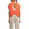 Free People Women’s My Time Tee(Neon Coral)
