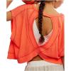 Free People Women’s My Time Tee(Neon Coral)
