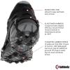 Kahtoola EXOspikes Footwear Traction for Winter Hiking & Running in Snow, Ice & Rocky Terrain(Black)