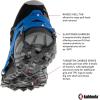 Kahtoola EXOspikes Footwear Traction for Winter Hiking & Running in Snow, Ice & Rocky Terrain(Blue)