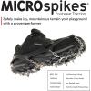 Kahtoola MICROspikes Footwear Traction for Winter Trail Hiking & Ice Mountaineering(Black)