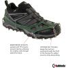 Kahtoola MICROspikes Footwear Traction for Winter Trail Hiking & Ice Mountaineering(Forest Green)