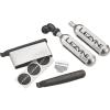 LEZYNE Twin Kit Bicycle C02 & Tire Repair Kit – Includes Twin Speed CO2 Inflator, 2 Threaded CO2 Cartridges 16g, and Lever Kit(Grey)