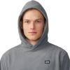 Mountain Hardwear mens Novelty Microchill Hoody(Foil Grey Heather)