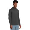 Quiksilver Men’s DNA Logo Long Sleeve Hooded Surf Tee(Phantom Heather)