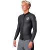 RIP CURL Dawn Patrol 1.5mm Longsleeve Full-Zip Wetsuit Jacket – Men’s, Black, S