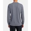 RVCA Men’s Long Sleeve Surf Shirt(Heather Grey)