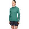 Rab Women’s Sonic Hoody Lightweight Breathable Baselayer Shirt for Hiking & Trail Running(Eucalyptus)