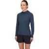 Rab Women’s Sonic Hoody Lightweight Breathable Baselayer Shirt for Hiking & Trail Running(Tempest Blue)
