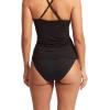 Seafolly Women’s Standard Hipster Full Coverage Bikini Bottom Swimsuit(Eco Collective Black)