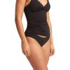 Seafolly Women’s Standard Hipster Full Coverage Bikini Bottom Swimsuit(Eco Collective Black)