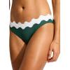 Seafolly Women’s Standard Hipster Full Coverage Bikini Bottom Swimsuit(Gia Evergreen)